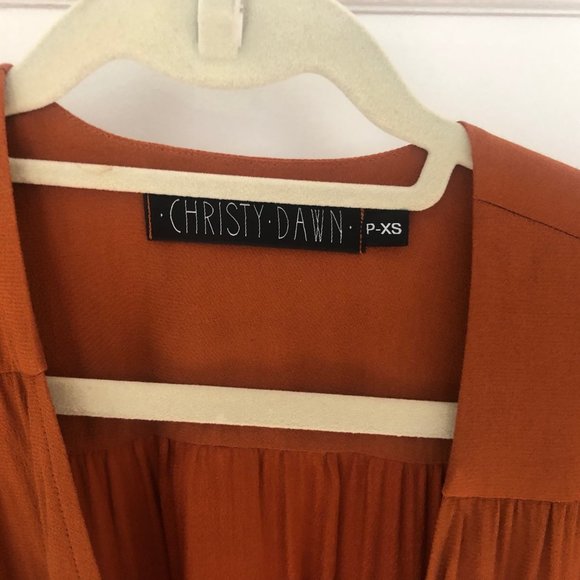 Christy Dawn Bergen Dress in Rust Orange - Picture 6 of 6